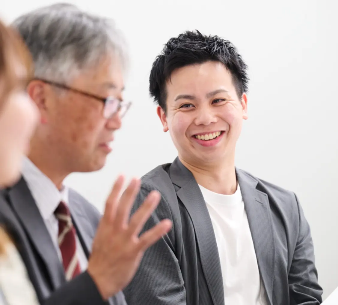 インタビューの様子