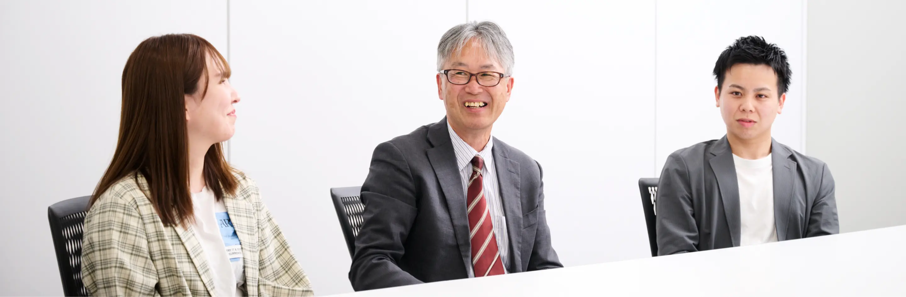 インタビューの様子